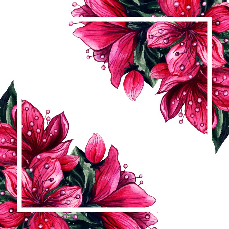 Vettore gratuito struttura dei fiori del petalo rosa dei fiori dell'acquerello