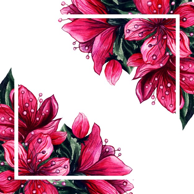 Struttura dei fiori del petalo rosa dei fiori dell'acquerello