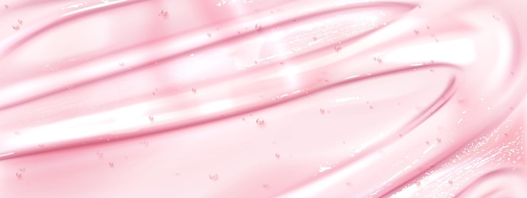 Vettore gratuito struttura in gel cosmetico rosa realistico