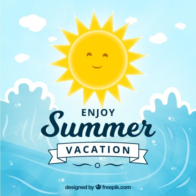 Vettore gratuito summertime sole