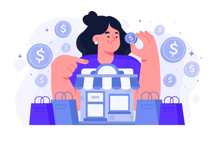 Vettore gratuito supportare il concetto di business locale