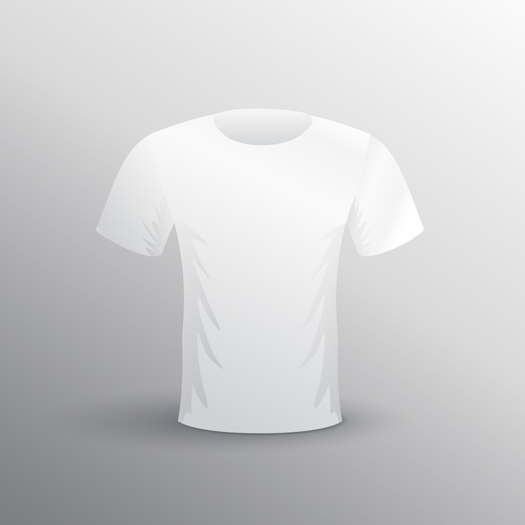 Vettore gratuito t-shirt mockup su sfondo grigio