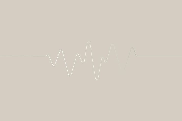 Vettore gratuito tecnologia di intrattenimento del fondo digitale beige dell'onda sonora