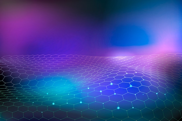 Tecnologia futuristica concetto sfondo sfumato
