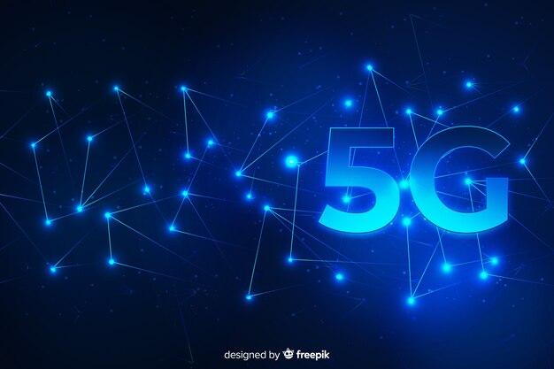 Tecnologia futuristica di fondo 5g