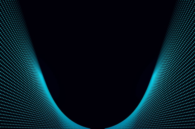 Tecnologia moderna elegante onda blu sullo sfondo