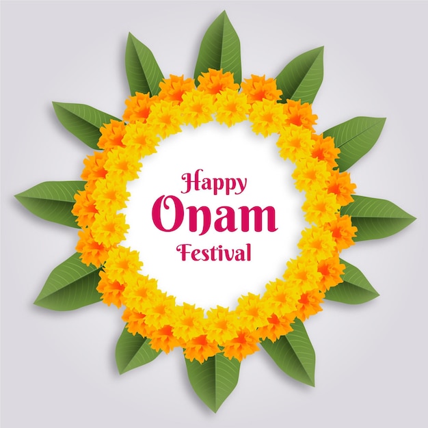 Tema del festival onam realistico