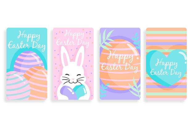 Tema della raccolta di storie del instagram di giorno di Pasqua