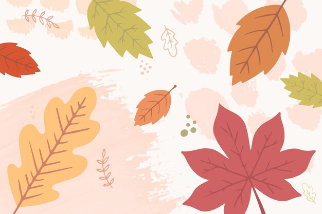 Tema di carta da parati autunnale disegnato a mano