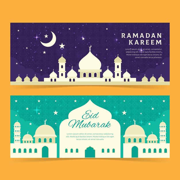 Tema di Ramadan per la raccolta di banner