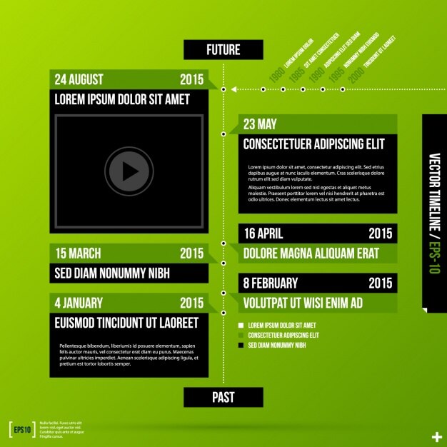Vettore gratuito template design infografica
