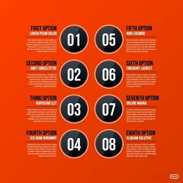 Vettore gratuito template design infografica