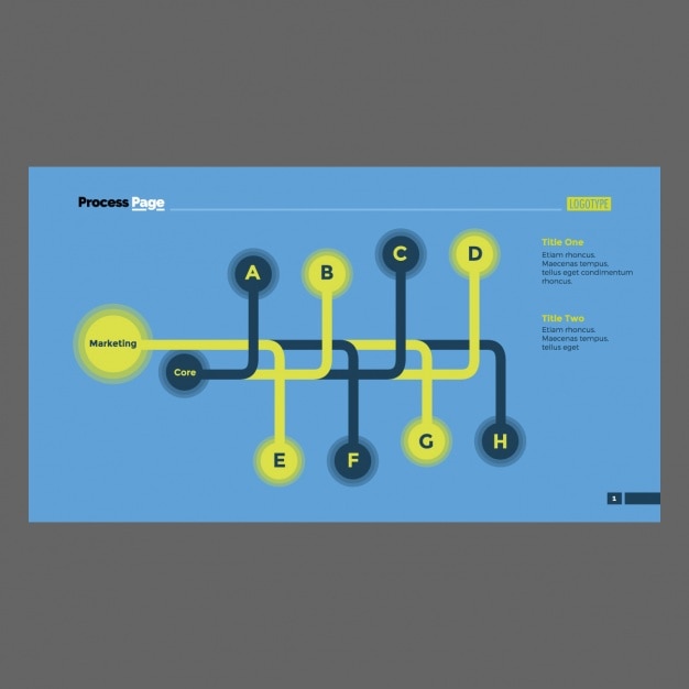 Vettore gratuito template design infografica