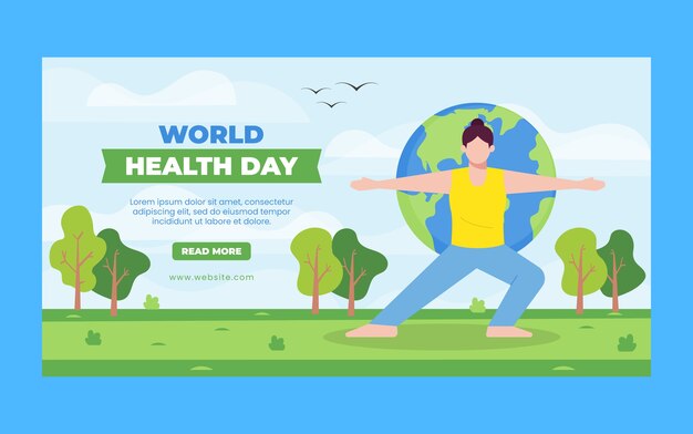 Template di post sui social media per la Giornata Mondiale della Salute