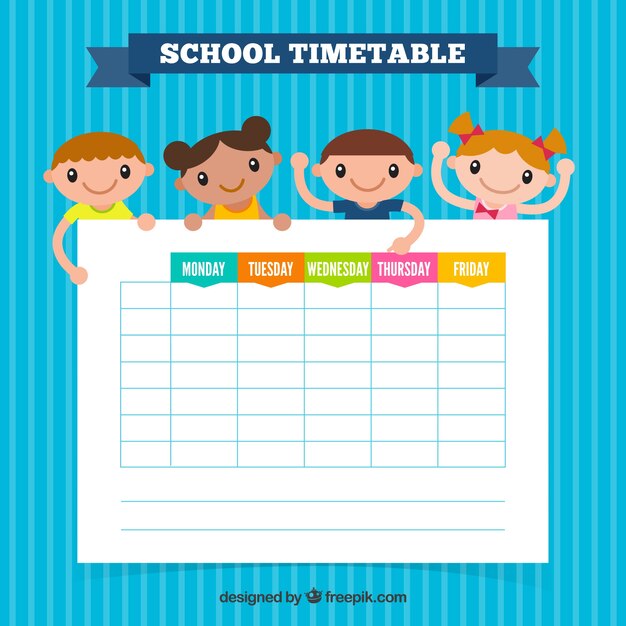 Template di scuola blu della scuola