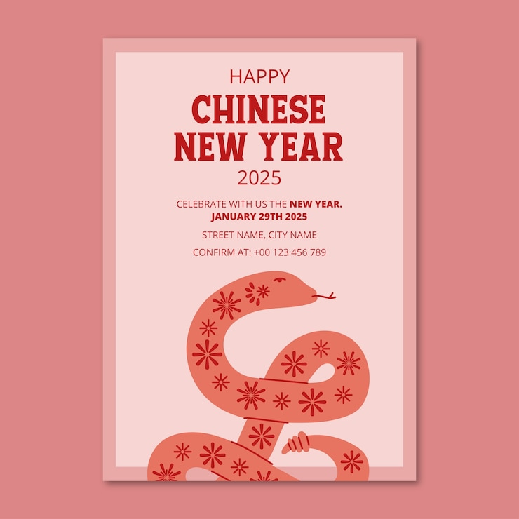 Vettore gratuito template per la celebrazione del capodanno cinese