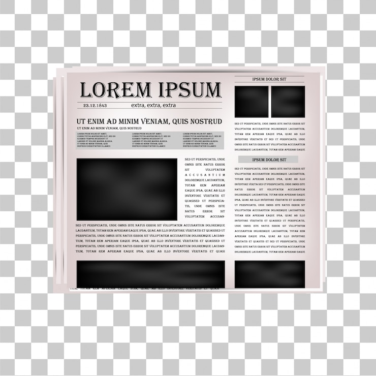 Vettore gratuito titolo del giornale di vettore.
