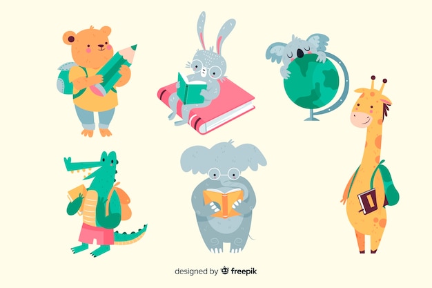 Torna a scuola animali pronti a studiare insieme
