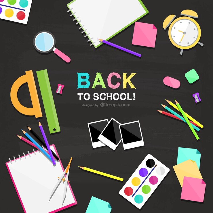 Vettore gratuito torna a scuola .