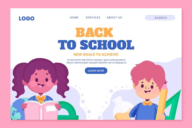 Torna al modello di pagina di destinazione della scuola