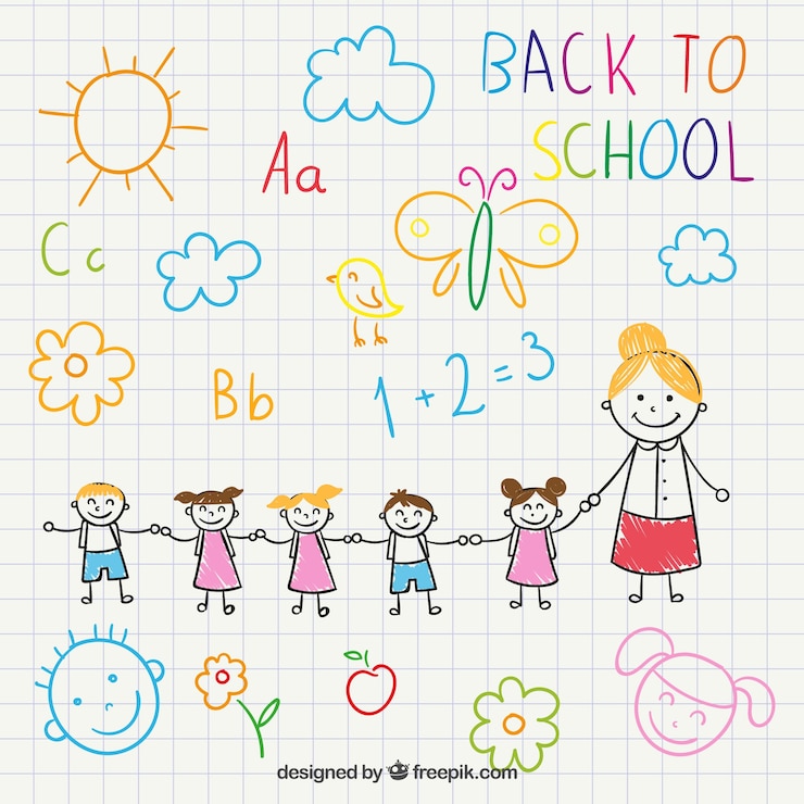 Vettore gratuito torna alla scuola di disegno