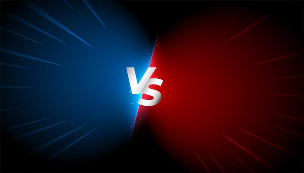 torneo blu e rosso contro banner per lo scontro doppio