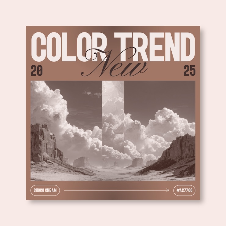 Vettore gratuito trend di colore estetico futuristico post su instagram per il 2025