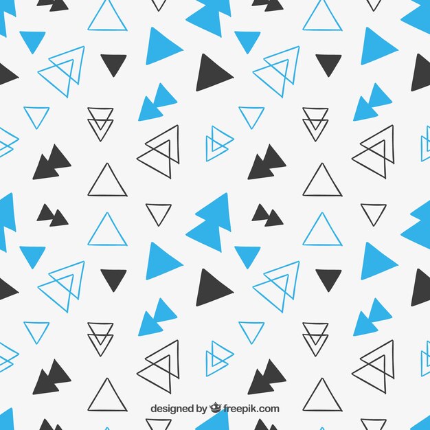 Triangoli disegnati a mano modello
