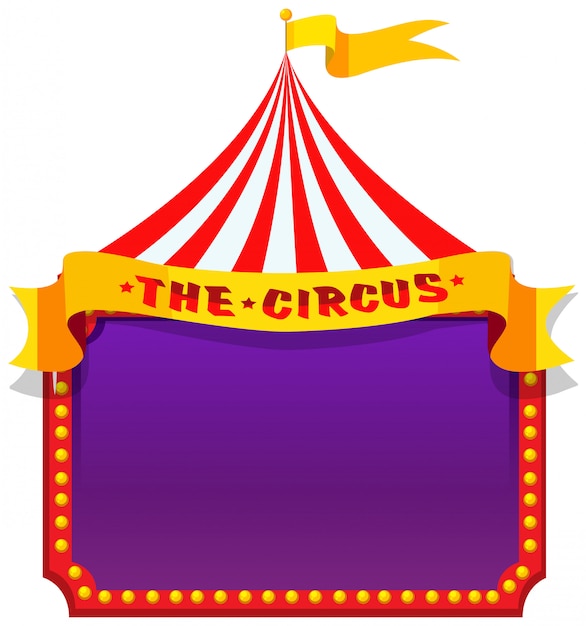 Un circo sul banner di nota