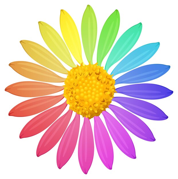 Un fiore color arcobaleno
