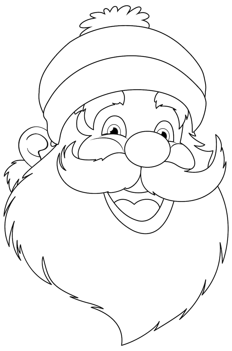 Vettore gratuito un personaggio di cartoni animati dalla barba allegra