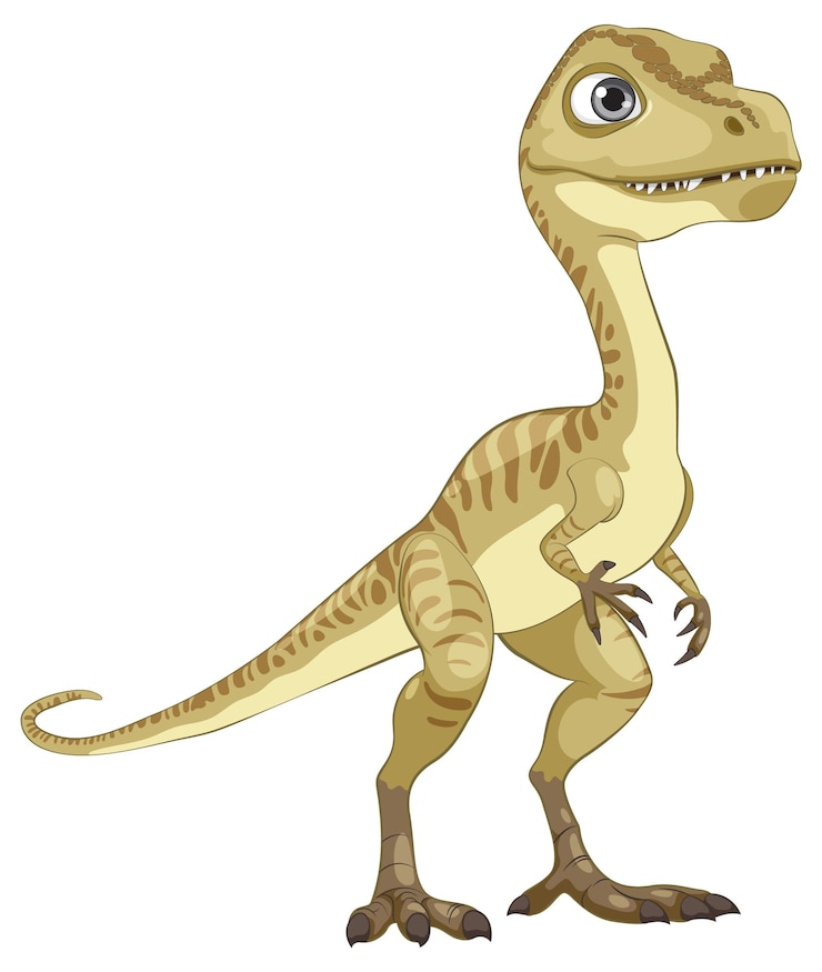 Vettore gratuito una graziosa illustrazione di un dinosauro.