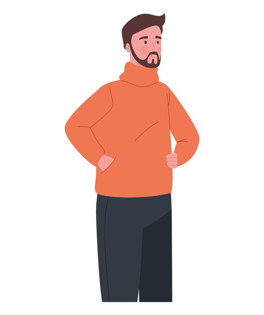 uomo di Natale con il maglione