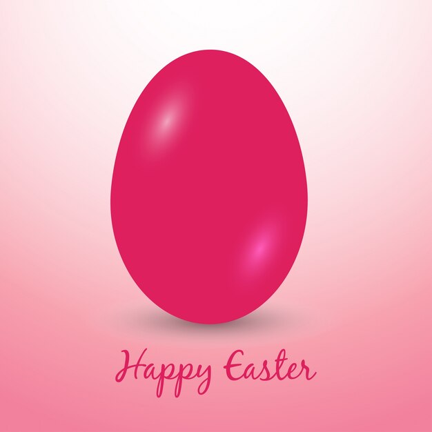 Uova di Pasqua icone Vector illustration Uova di Pasqua per le vacanze di Pasqua di progettazione su sfondo rosa