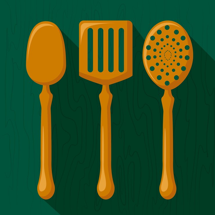 Vettore gratuito utensili da cucina