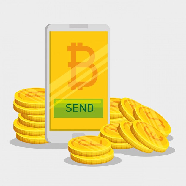 Valuta Bitcoin nello smartphone