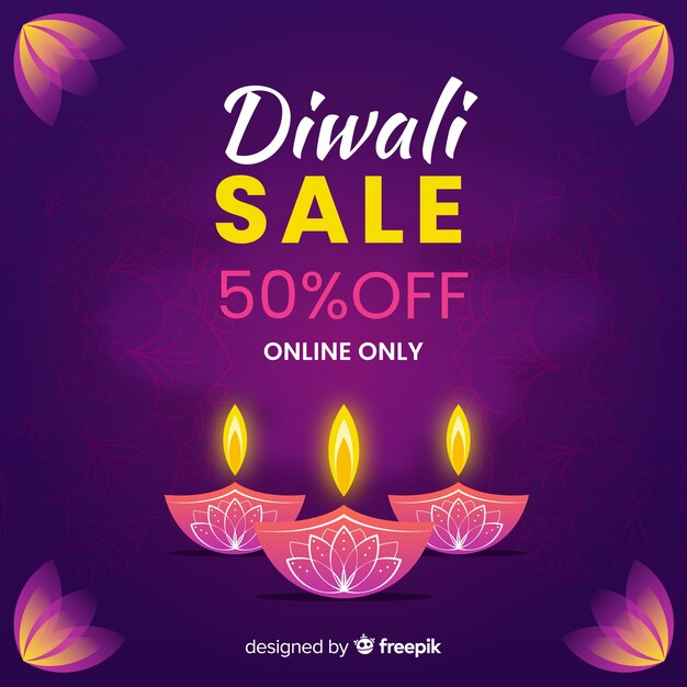 Vendita di diwali disegnata a mano