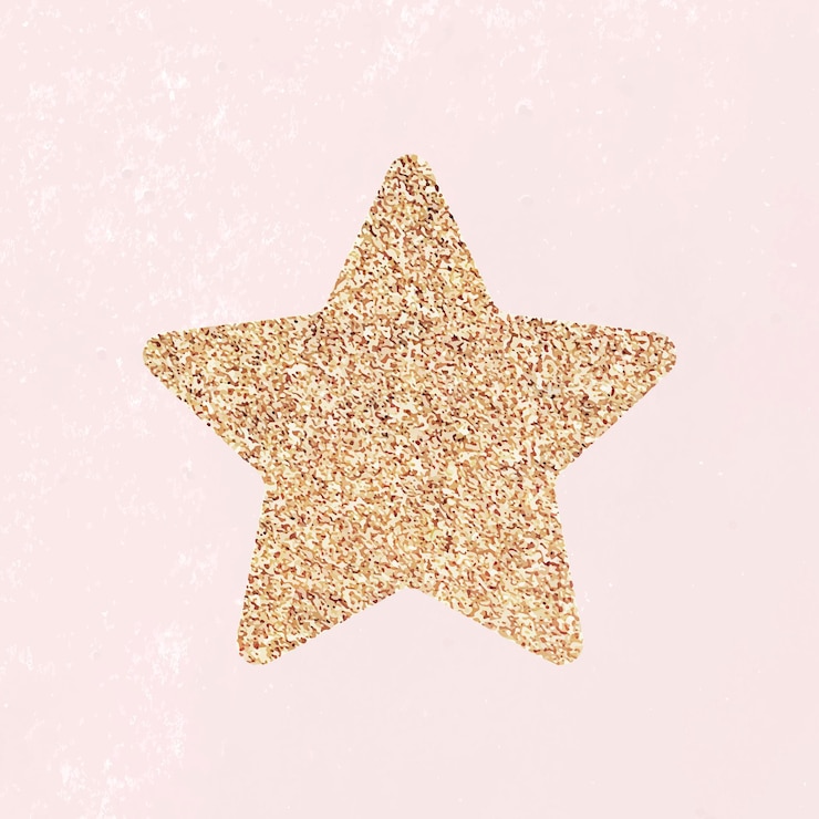 Vettore gratuito vettore adesivo stella glitter