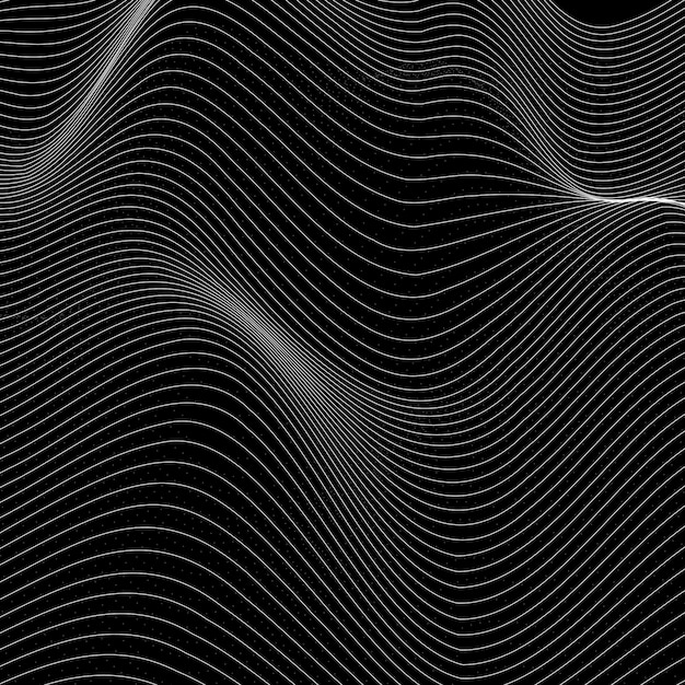 Vettore astratto del fondo del modello di onda 3D