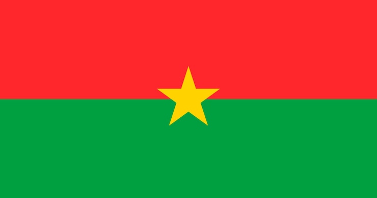 Vettore gratuito vettore del modello di bandiera del burkinabe