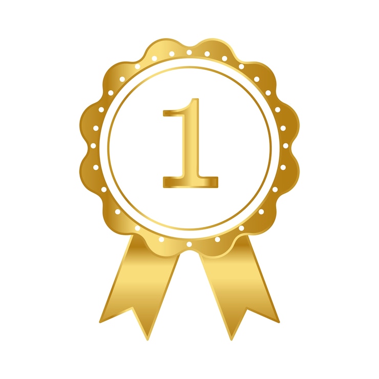 Vettore gratuito vettore del premio nastro primo premio