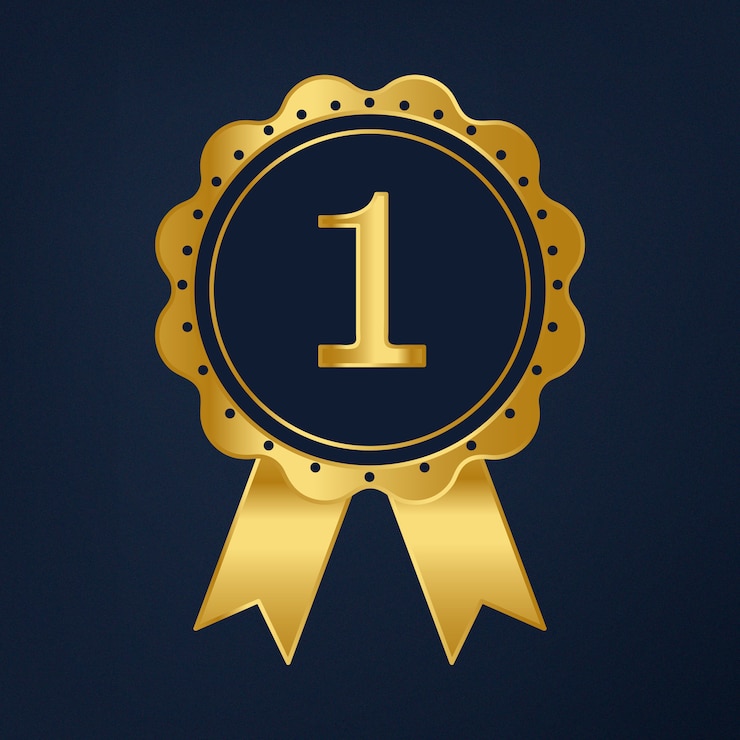 Vettore gratuito vettore del premio nastro primo premio