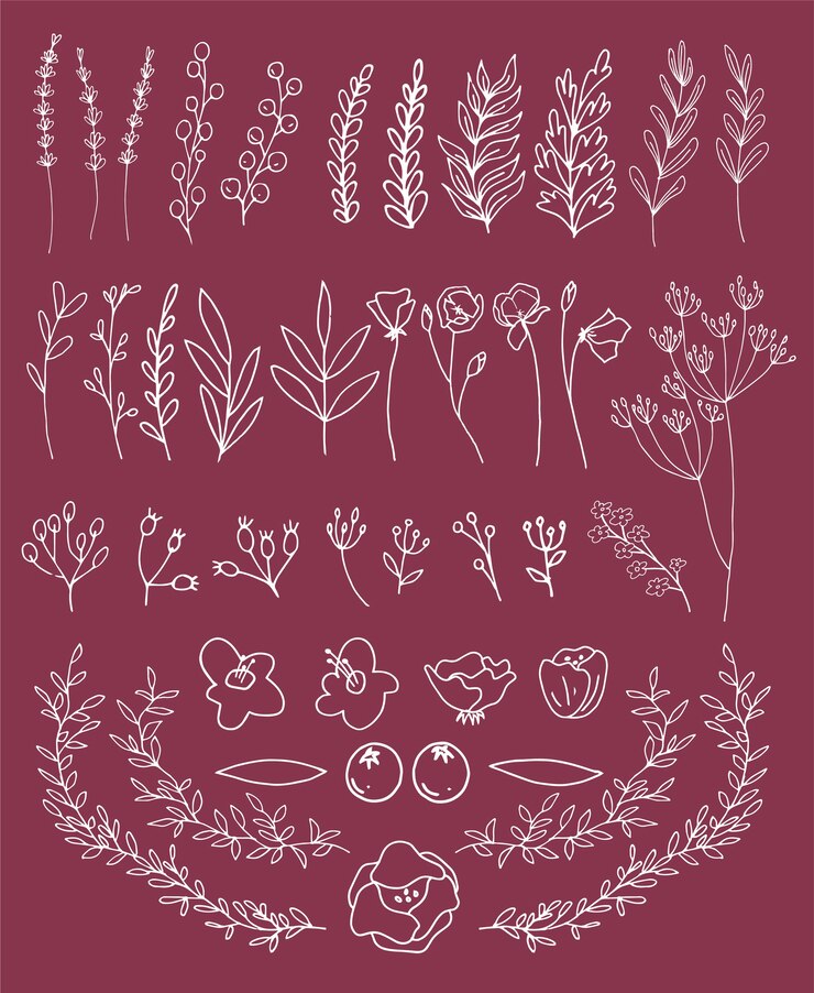 Vettore gratuito vettore del set di banner floreale
