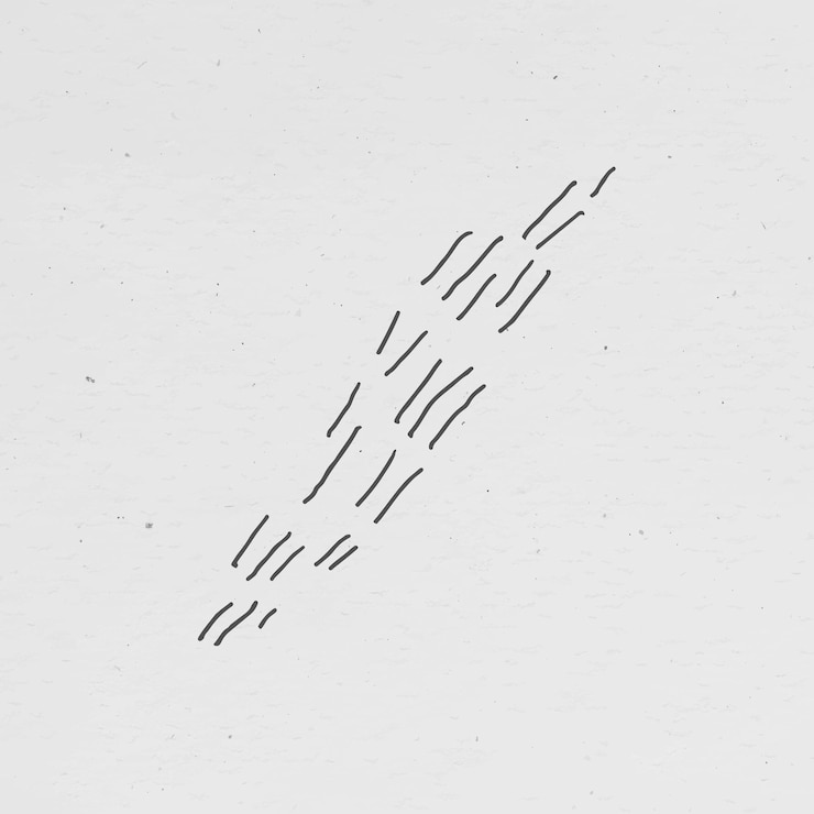 Vettore gratuito vettore di elementi di design con linee tratteggiate disegnate a mano