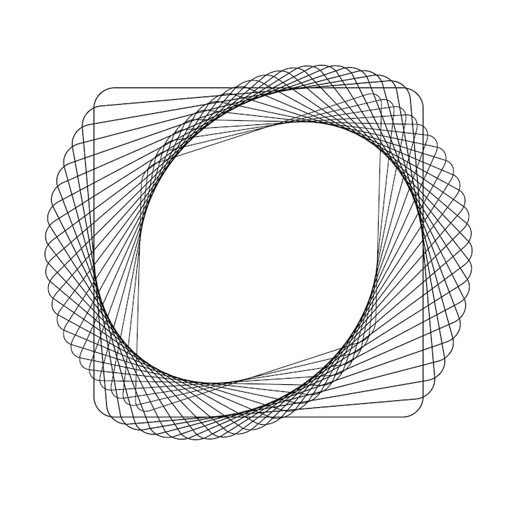 Vettore gratuito vettore di elemento geometrico circolare astratto