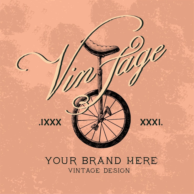 Vettore gratuito vettore di marchio logo design vintage