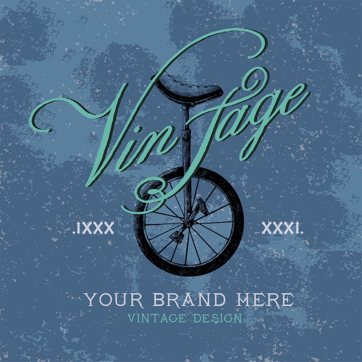 Vettore gratuito vettore di marchio logo design vintage