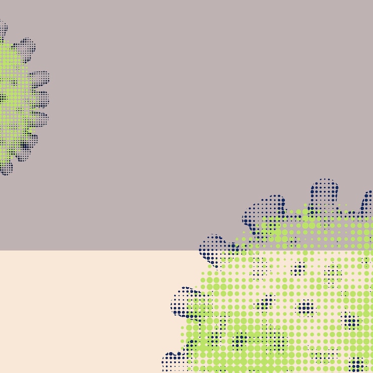 Vettore gratuito vettore di sfondo del coronavirus a mezzitoni