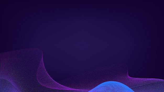 Vettore di sfondo modellato synthewave al neon blu