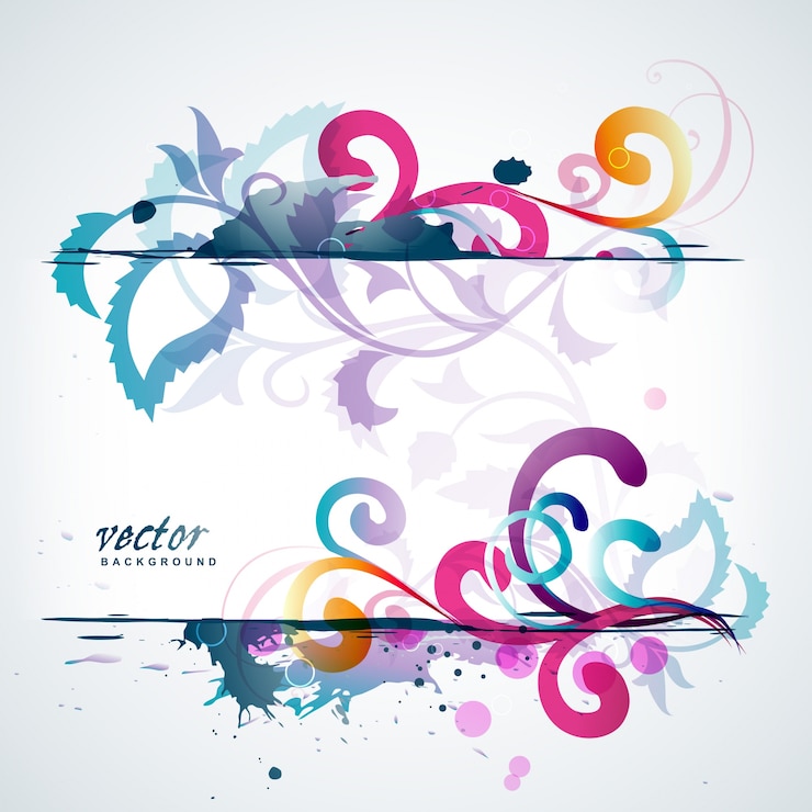 Vettore gratuito vettore illustrazione floreale colorato illustrazione